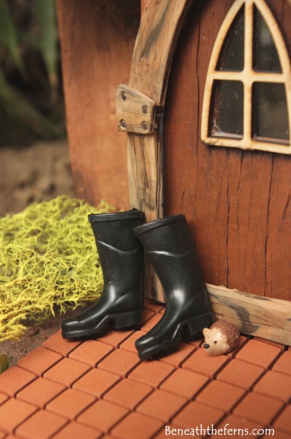 Mini fairy garden boots