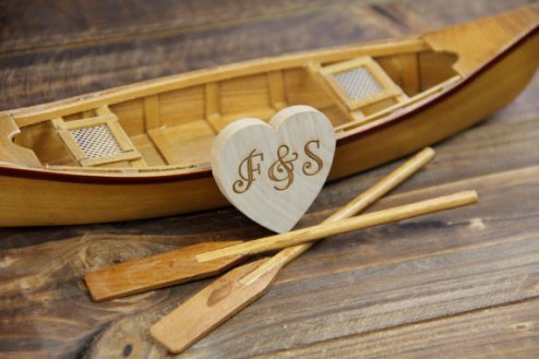 Miniature canoe by Rustic Blend on Etsy