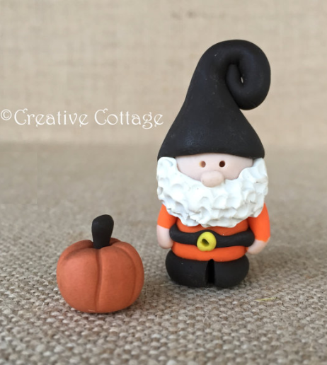 Halloween garden gnome found on Etsy by Creative Cottage
